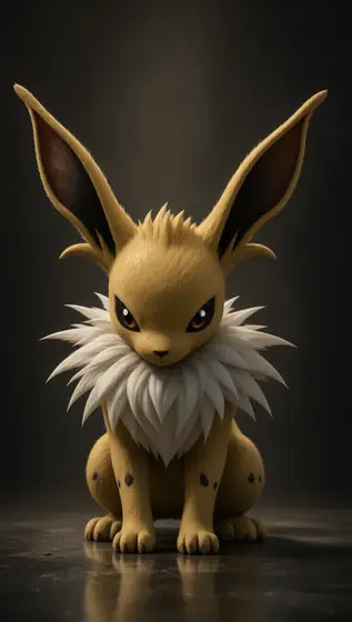 a photography of Flareon, art style, dark, highly detailed, dramatic light, 8k
