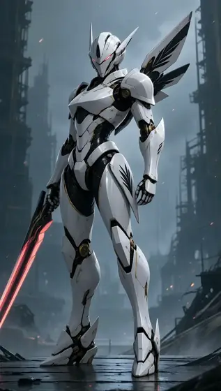 Glossy White Mecha