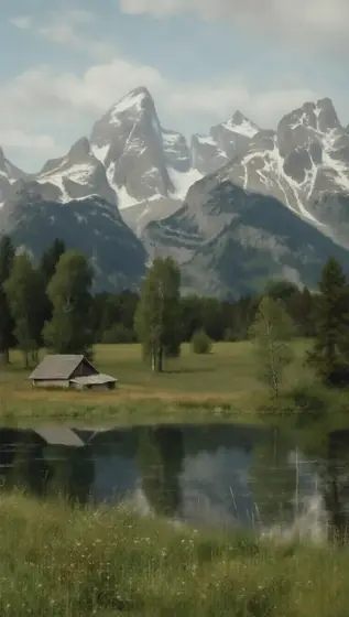 Alpine Meadow, Bierstadt Style