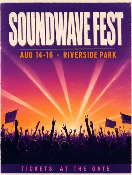 Music festival poster
