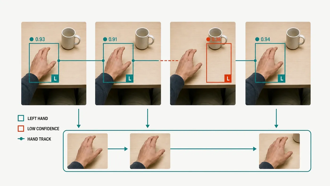 Hand detection and tracking pipeline components