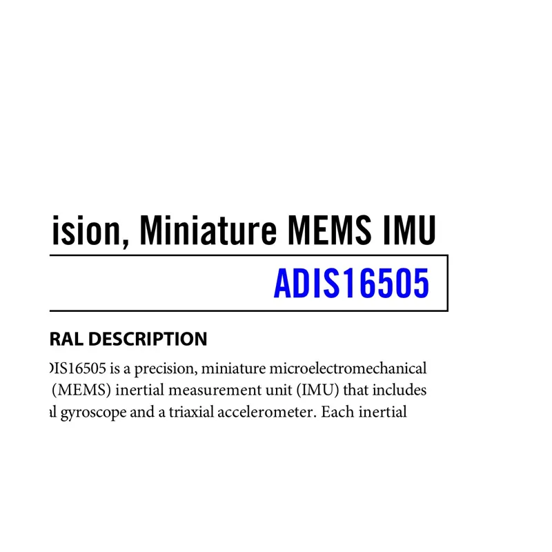 ADI ADIS16505 Precision Miniature MEMS IMU