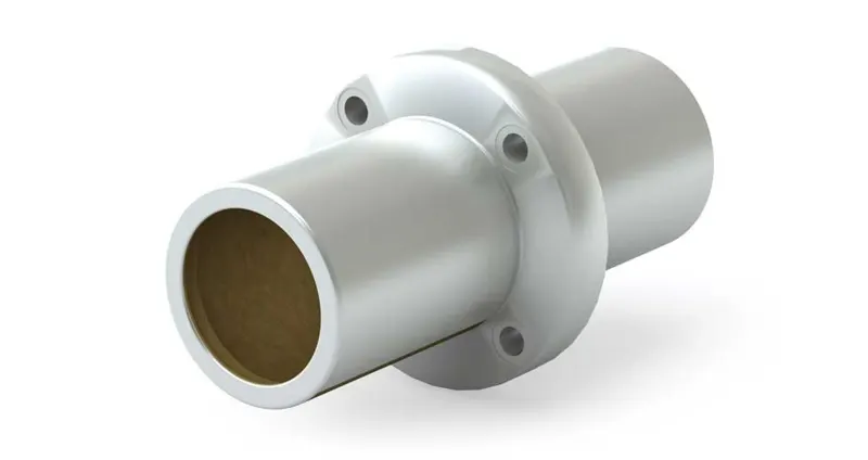 Plain Linear Bearing CFPJR06 6mm JIS, Round Flanged Center, Double Wide