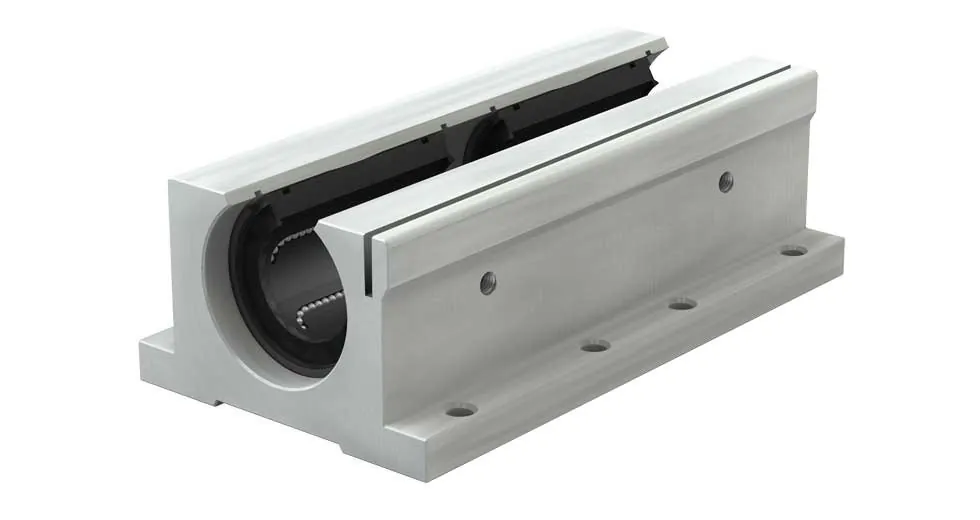 Twin Pillow Block Linear Ball Bearing IPPSWN16G 1.00" Open - Precision Plus Self-Aligning