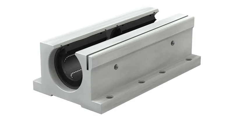 Twin Pillow Block Linear Ball Bearing IPPSWN16G 1.00" Open - Precision Plus Self-Aligning