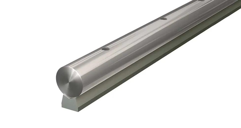 Linear Shaft & Low Support Rail - Carbon Steel - LSG24-018.000-SL Diameter: 1 1/2" Length: 18"