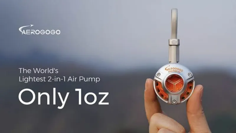 GIGA PUMP Air: The World's Lightest 2-in-1 Air Pump Only 1oz