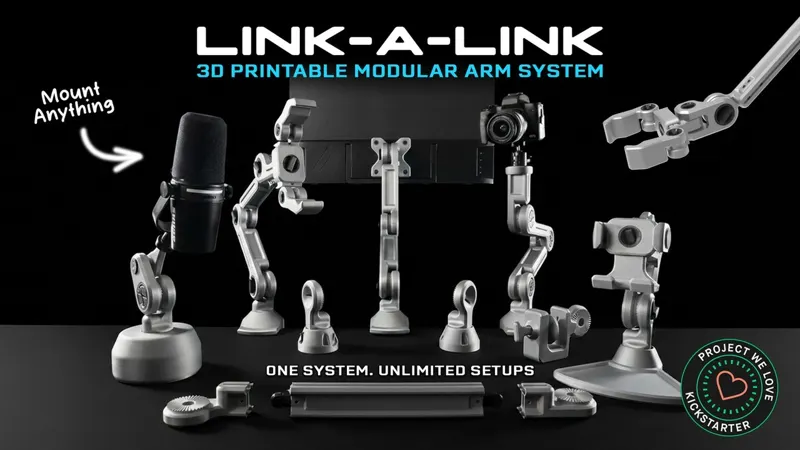 Link-A-Link | The 3D Printable Modular Arm Mounting System