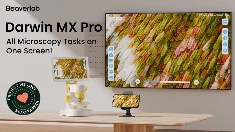 Darwin MX Pro: All Microscopy Tasks on One Screen!