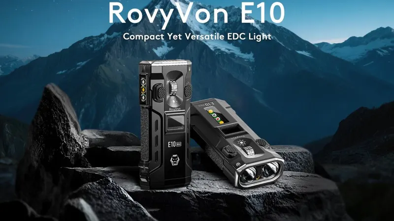 RovyVon E10 Multi-Functional and Compact EDC Flashlight