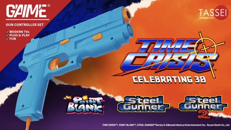 G’AIM’E: Plug & Play TIME CRISIS Gun for Modern TVs (GAIME)