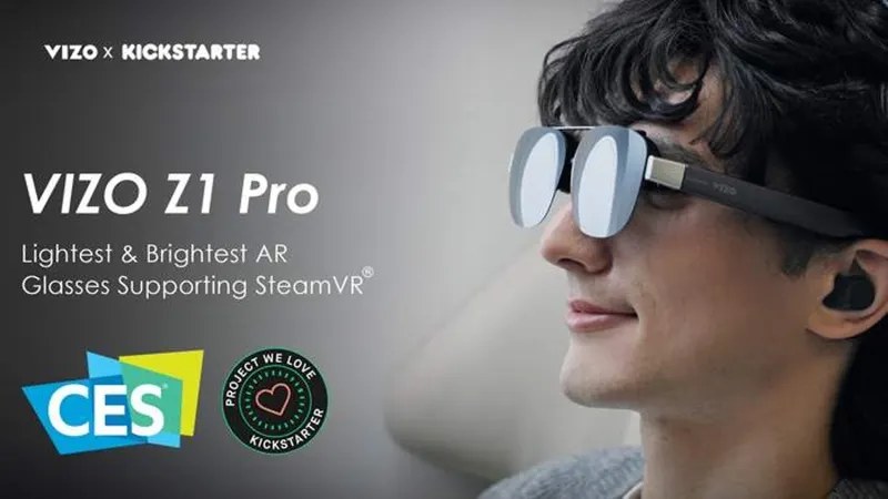 VIZO Z1 Pro - Lightest & Brightest AR Glasses For SteamVR