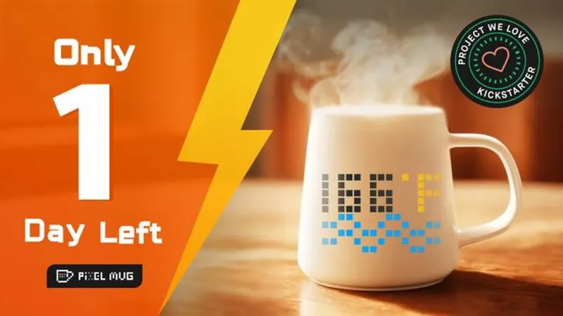 PixelMug P1: AI-Enhanced Mug with Pixel Display