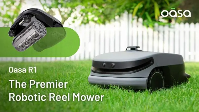 Oasa R1 - The Premier Robotic Reel Mower with Auto-Mapping