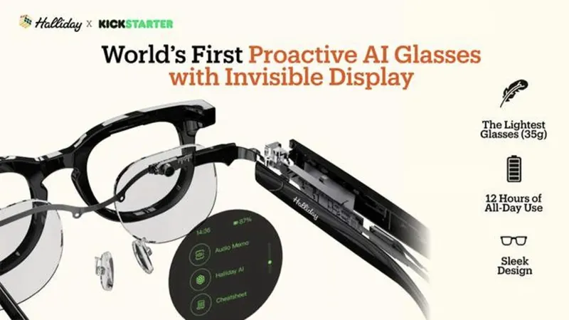 Halliday: #1st Proactive AI Glasses with Invisible Display