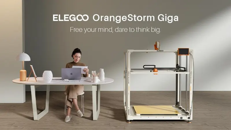 ELEGOO OrangeStorm Giga: Gigantic Volume Fast FDM 3D Printer
