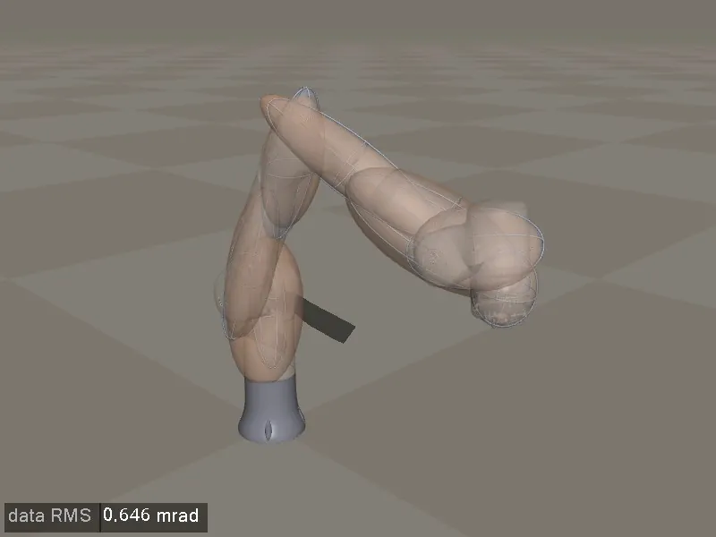 A Flexiv Rizon arm with identified inertial parameters