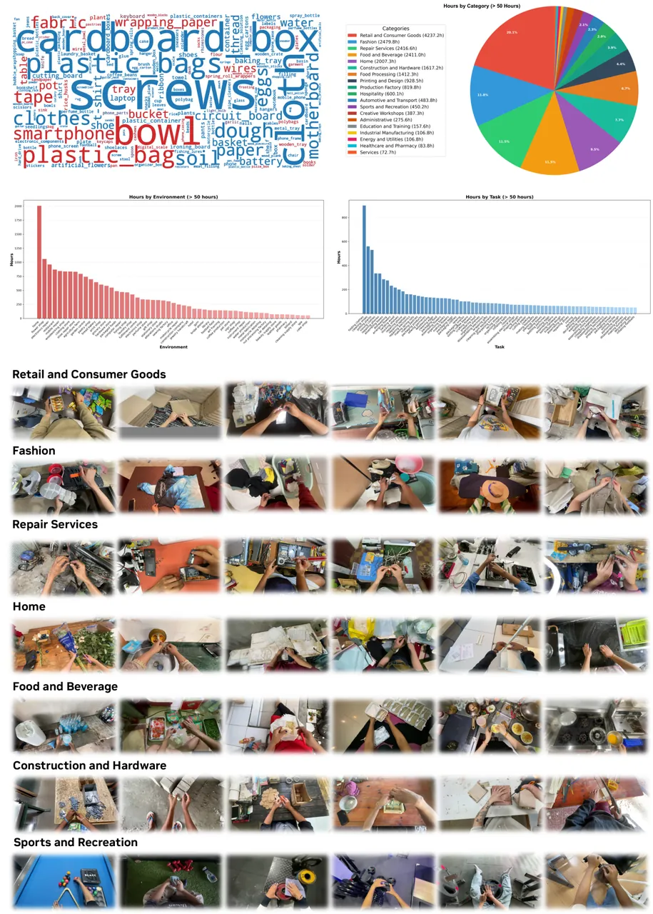 Statistics of the egocentric human dataset