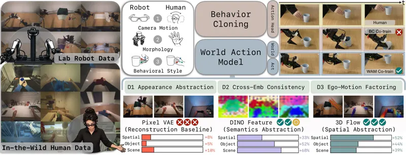 EgoWAM: World Action Models Beyond Pixels with In-the-Wild Egocentric Human Data