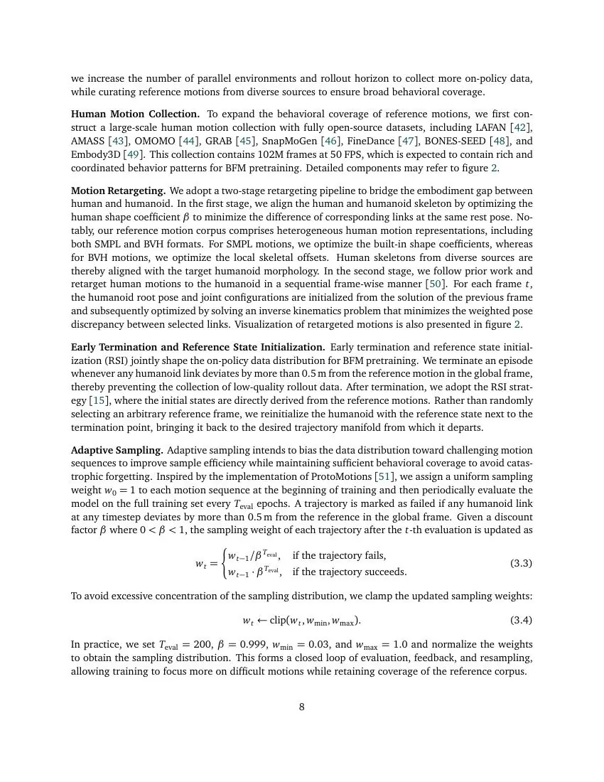 Reference motion dataset composition