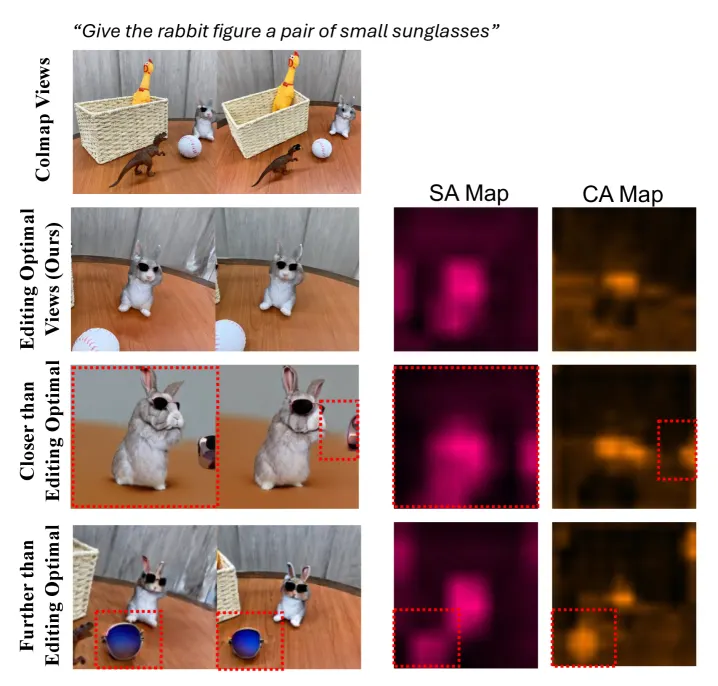 Look Before You Edit: Attention-Guided Camera Placement and Multi-View Alignment for 3D Gaussian Splatting Editing