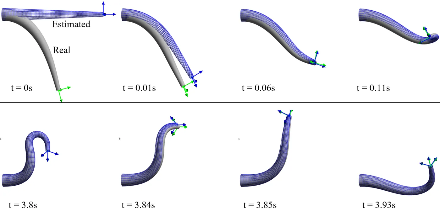 Simulated soft manipulator