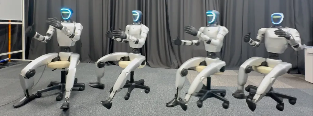 Seated locomotion on a passive mobile chair