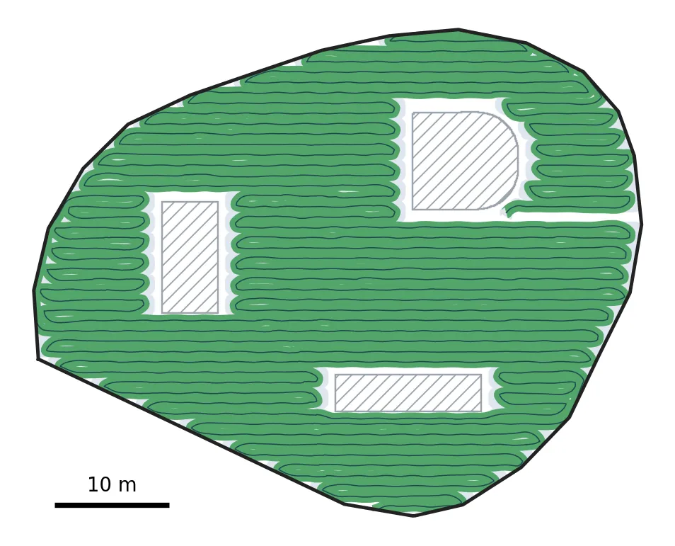 Executed coverage on the largest field