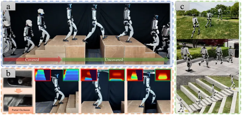 CAP: Continuously Adaptive Perception-Blind Humanoid Locomotion via Learned Denoising