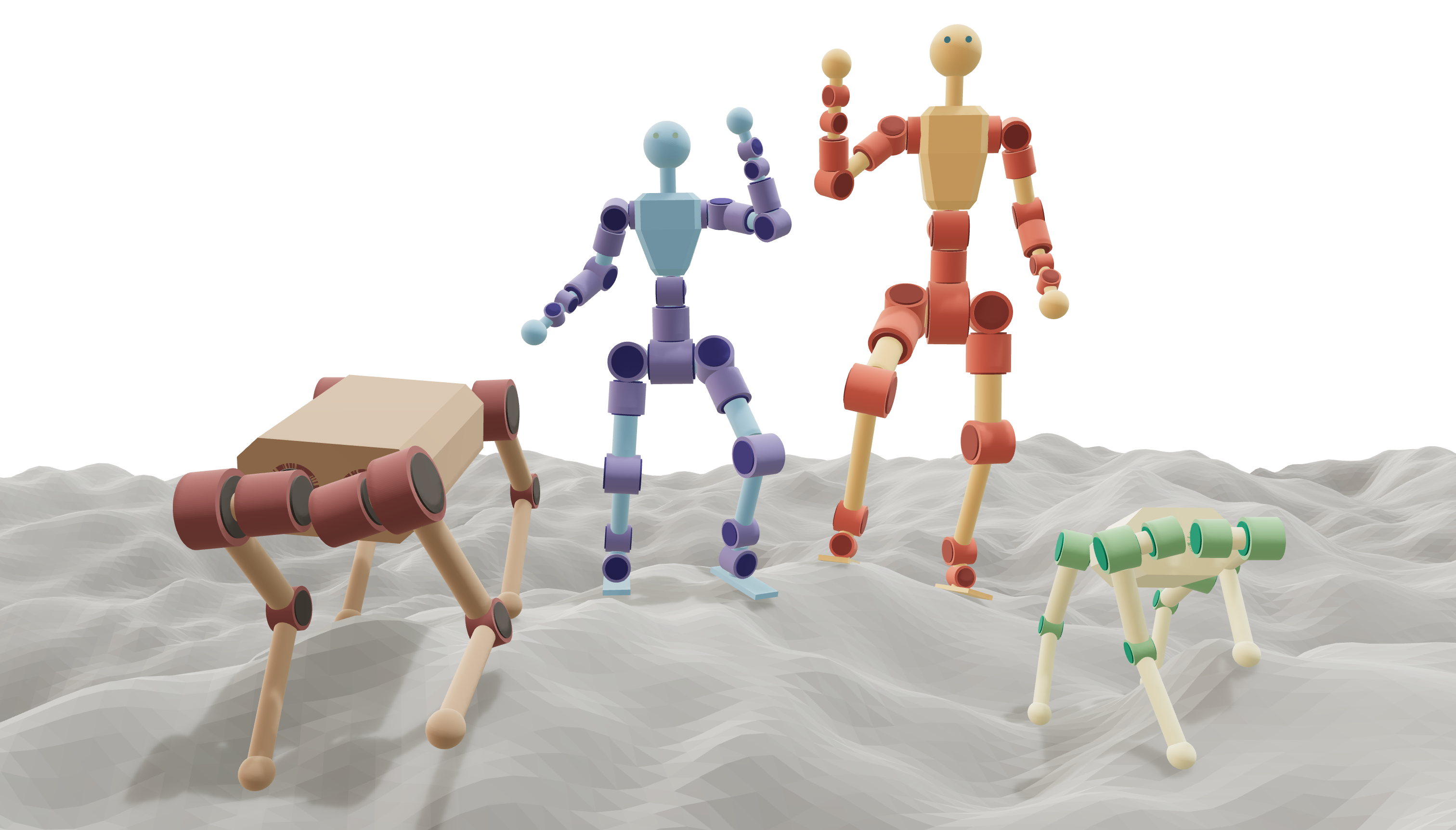 Draft compiling a parametric robot specification into MJCF