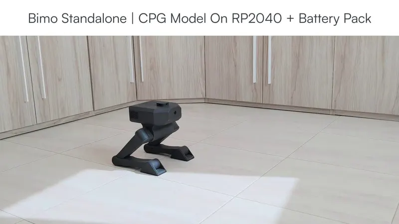Bimo: An Open-Source Biped You Can Run From a PC, an SBC or Its Own RP2040