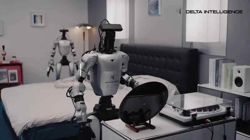 Delta-0 驱动 G1 人形机器人演奏音乐并做家务