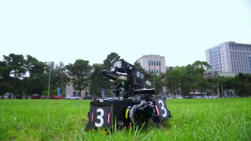 Fudan RoboMaster wheeled-legged robot uses end-to-end RL