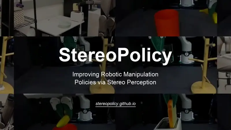 StereoPolicy Learns 3D Structure Directly From Stereo Images