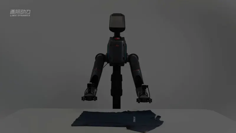 TRON 2 VLA autonomous clothes folding