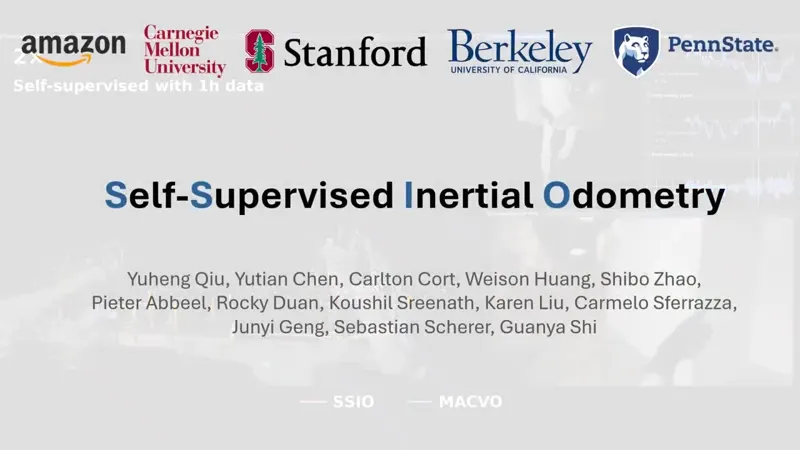 SSIO: Self-Supervised Inertial Odometry Without Labels