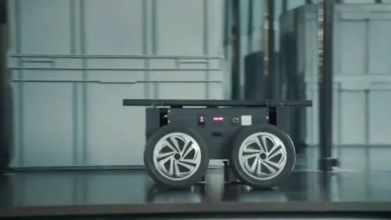 Ceiling- and Wall-Climbing Robotic Warehouse System