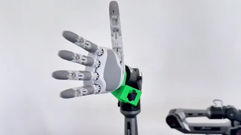Aero Hand Open: Finger Impact Durability Test