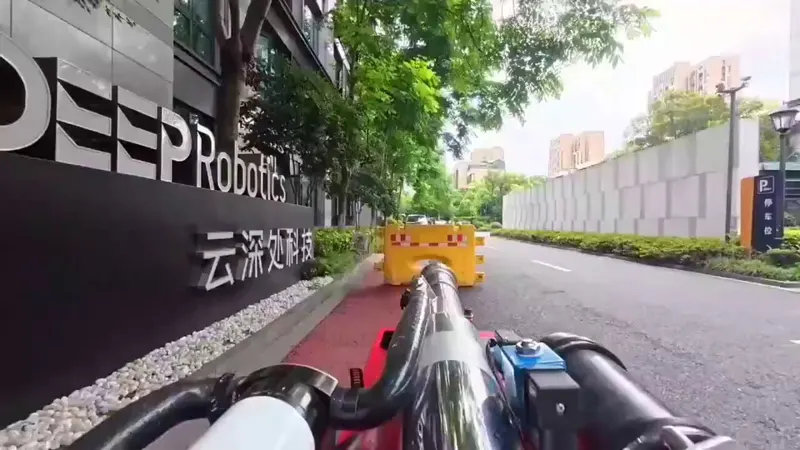 DeepRobotics Pulse firefighting robot dog