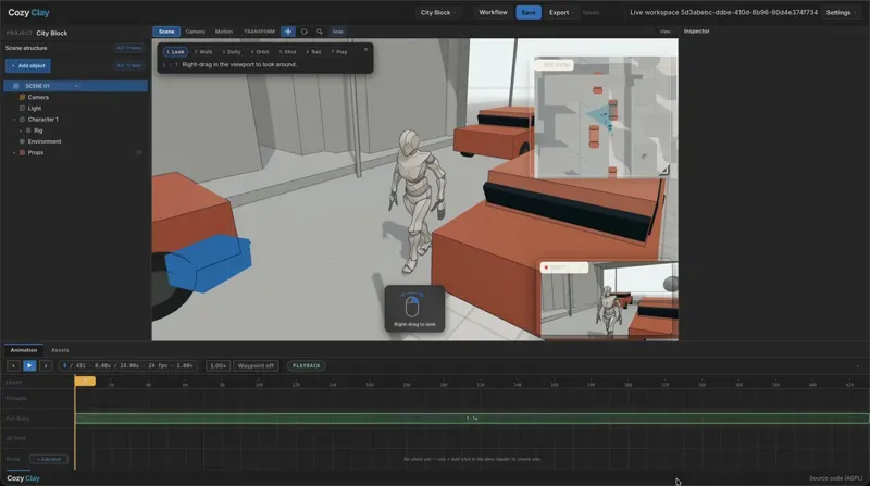 CozyClay built-in camera rig tutorial