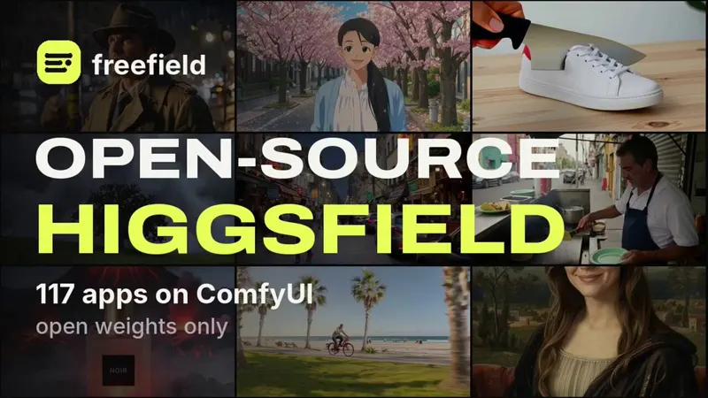 Freefield: 117 Open Generative Apps in ComfyUI