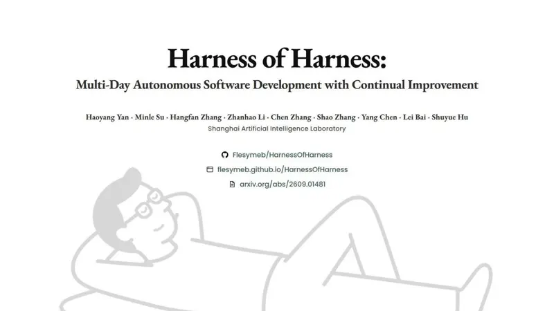 Harness-of-Harness autonomous coding framework
