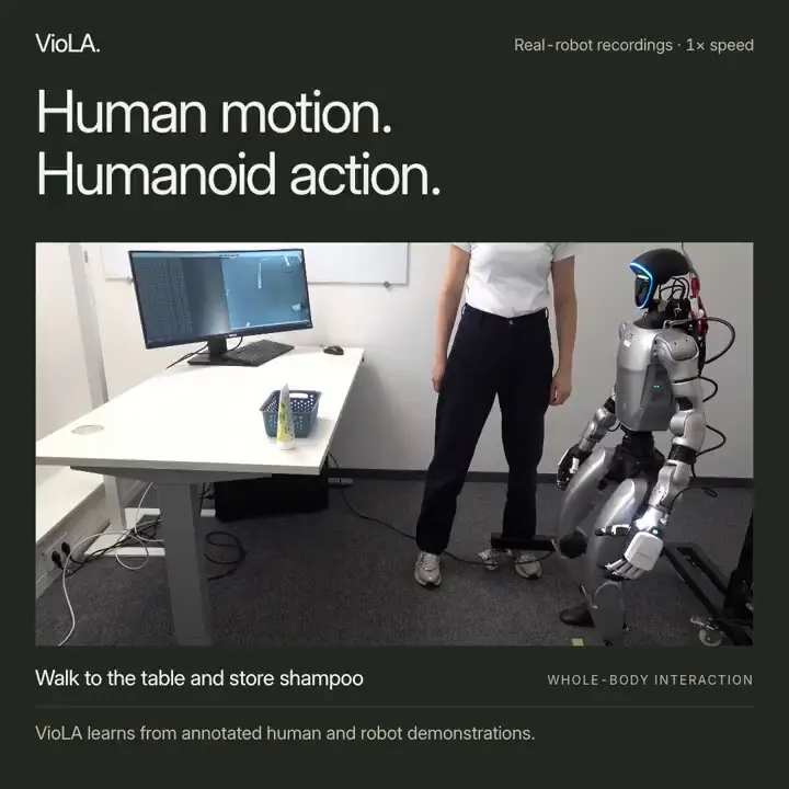 VioLA: Learning Generalist Humanoid Control From Human Data