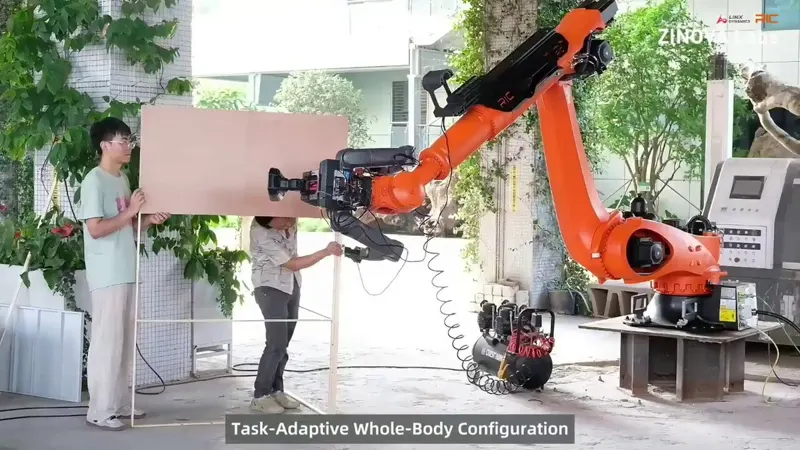 LimX TRON 2 with an industrial robotic arm