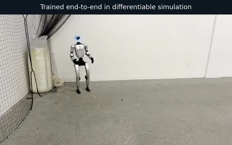 Bundled Contact Gradients: End-to-End Humanoid Policies in a Differentiable Simulator