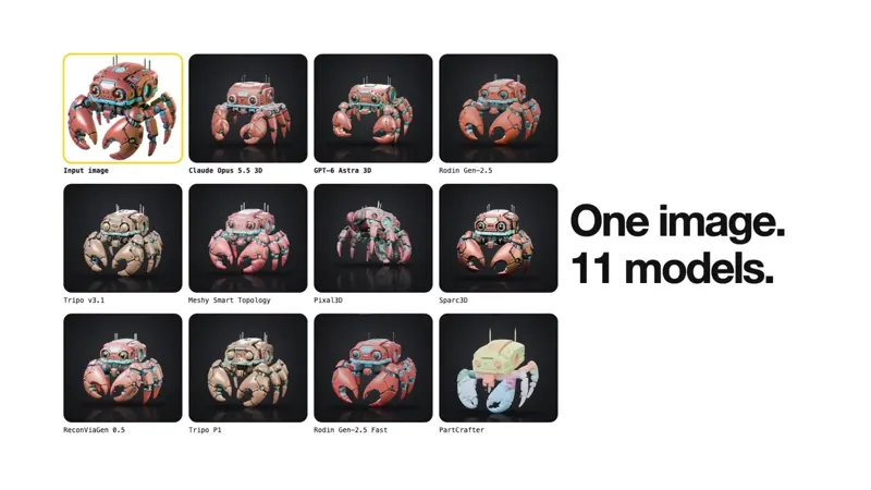 1,300+ Open-Source 3D Models Released on Hugging Face