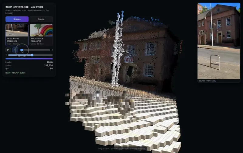 Phone Video to Walkable 3D World in Real-Time