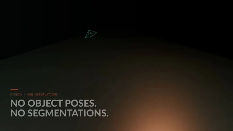 Fire3D Turns RGB Video into Simulation-Ready 3D Scenes