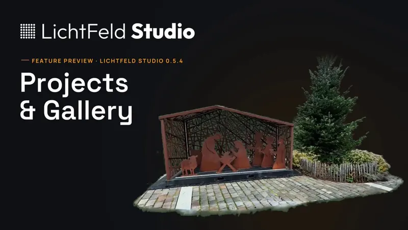 LichtFeld Studio 0.5.4 Sneak Peek: Project Manager and a Gaussian Splat Gallery