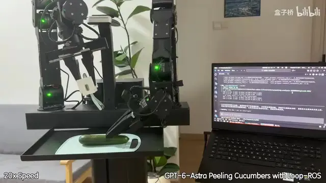 Teaching a reBot Arm to Slice Cucumbers with GPT-6 Astra